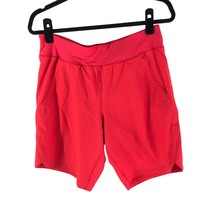 Lands End 9&quot; Quick Dry Modest Swim Shorts Built in Brief Red 6 - £22.64 GBP