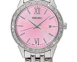 NEW* Seiko Women&#39;s SUR693 Quartz Diamond Accent Wrist Watch MSRP $200! - £87.95 GBP