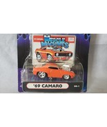 Orange Muscle Machines 1:64 Diecast 1969 Chevrolet Camaro Drag Racing To... - $39.60