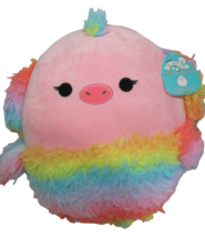 Squishmallows 16-18” Elda the Ostrich Pink Rainbow 2021 NEW NWT - £27.68 GBP
