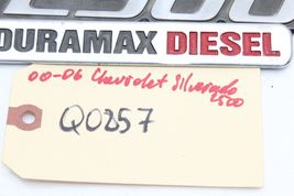 00-06 CHEVROLET SILVERADO 2500 HD DURAMAX DIESEL BADGE Q0857 image 12