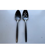 Vintage Set Of 2 Luxury IS Serving Spoons Slotted Taiwan - $13.58 CAD