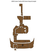 1999 Cruiser Yachts 3870 Swim Platform Cockpit Pad Boat EVA Foam Teak Fl... - $2,186.96 CAD