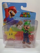 Jakks Pacific 41301 Super Mario Figure 2.75&quot; LUIGI with Super Star - £13.20 GBP