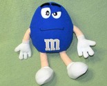 M&amp;M BLUE ALMOND 14&quot; PLUSH STUFFED CHARACTER DOLL MARS CHOCOLATE CANDY TOY  - £8.48 GBP