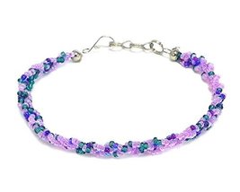 Mia Jewel Shop Multicolored Braided Seed Beaded Thin Strand Bracelet - Womens Fa - £6.28 GBP