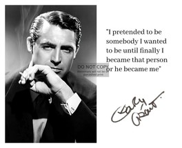 Cary Grant &quot;I Pretended To Be Somebody I Became That Person&quot; Quote 8X10 Photo - £6.63 GBP