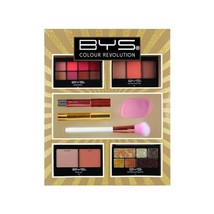 Bys Colour Revolution Peach Eyeshadow Face Palete Highlighting Shadow Liner Lip - £7.80 GBP