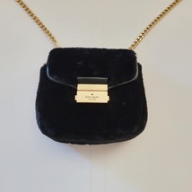 Kate Spade KE600 Carey Faux Fur Micro Flap Crossbody Mini Bag Handbag Black - $84.10