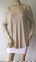 UMGEE Natural Oatmeal Shade Cold Shoulder Top Tunic (Size S) - £15.94 GBP