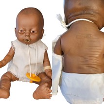 Vintage Newborn Baby Girl Anatomically Correct 13” African American Hospital - £37.18 GBP