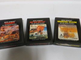 Atari 2600 Video Games - Combat, Air Sea Battle, Haunted House Games - £8.40 GBP