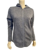 Eddie Bauer Women&#39;s Full Zip Hooded Sweatshirt Heathered Blue M - $18.99