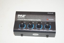 Pyle PRO PHA 40 4 Channel Stereo Headphone Amplifier DJ Pro Audio - $25.73