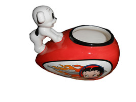 Betty Boop 11162 Pudgy Ceramic Motorcycle Gas Tank Mug Vase 5.5&quot; L - £21.90 GBP
