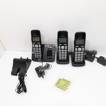 Panasonic KXTGE430 Cordless Phone w/ 3 Handsets, Call Block &amp; Answering ... - £21.55 GBP