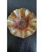 Imperial Carnival Glass Grape Bowl In Marigold BEAUTIFUL - $19.77 CAD