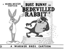 Warner Bros.&quot;Bedevilled Rabbit&quot; Bugs Bunny Tasmanian Devil Animation Giclee Gift - £195.56 GBP