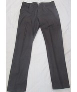 Calvin Klein slim fit charcoal linen blend stretch pants size 32X32 - $9.99