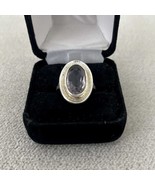 Sterling 925 Silver Handmade Ring with Rose Quartz, Size 7, Marked, Pre-... - $71.19 CAD