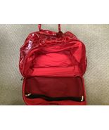 Terrida Tangaroa Italian Red Leather Crocodile Rolling Carry Bag w/ Zebr... - £194.46 GBP