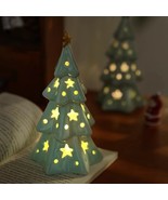 Christmas lovely ceramic stars Christmas tree - tabletop ambiance nightl... - $36.99