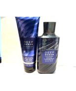 DEEP OCEAN Men&#39;s Bath &amp; Body Work Body Wash &amp; Body Cream - $15.26