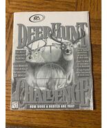 Deer Hunt Video Game Manual - €6,69 EUR