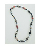 Vintage Colorful Choker Necklace Beads Beaded Hippie Boho Bohemian Style - $14.85