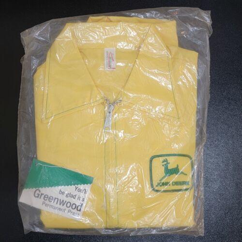 Vintage 1970s Louisville John Deere Yellow Permanent Press Jacket USA Sz... - $117.68