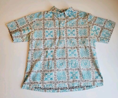 VTG Cooke Street Men&#39;s Hawaiian Shirt XL Floral Popover Pullover Made In... - $24.55