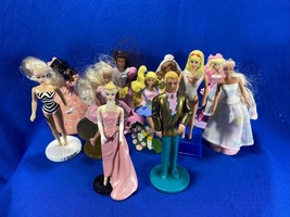 Lot Of 11 Made For McDonald&#39;s Collectable Barbies- Includes Barbie Bride... - $28.04