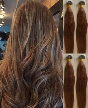 18",22" 100grs,100s,U Tip (Nail Tip) Fusion Remy Human Hair Extensions #6 - $108.89+