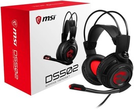 Msi Ds502 Gaming Headset, Red Led Lighting, Pc.Mac, Intelligent Vibration - £46.97 GBP