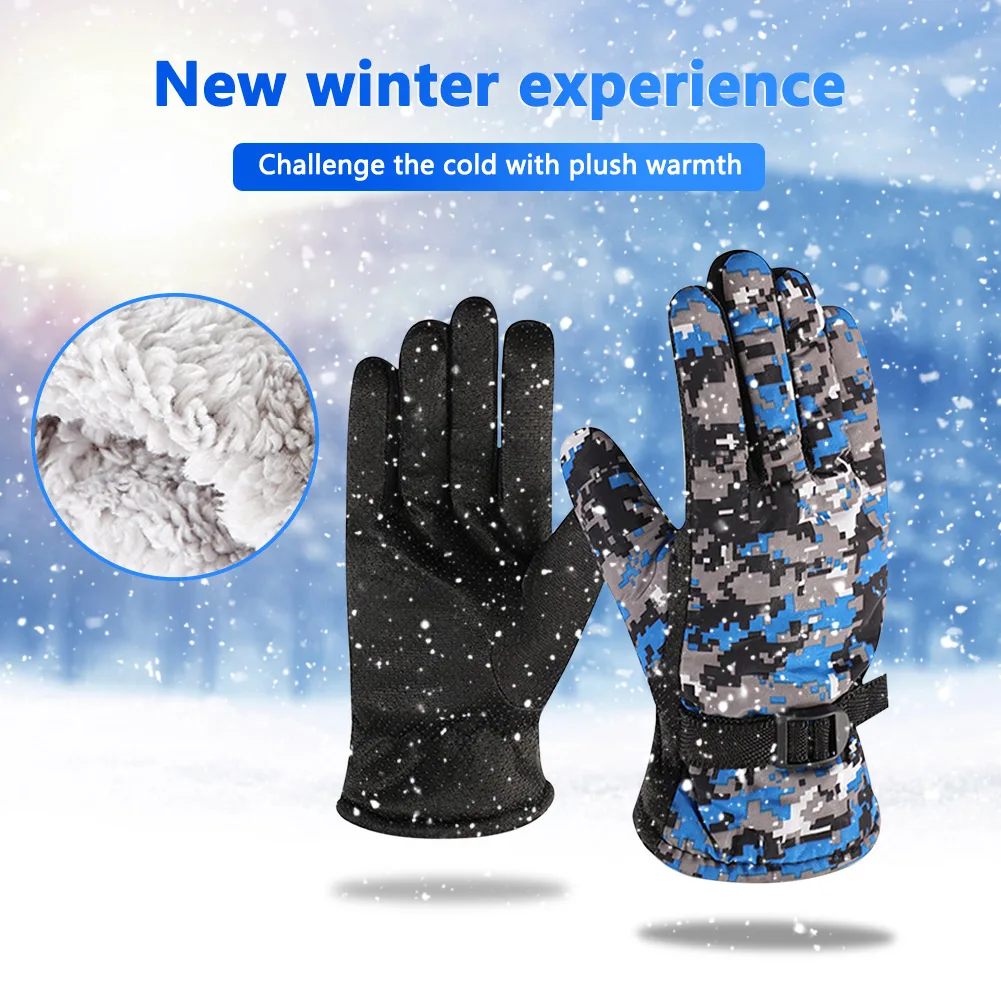 Ski Gloves Motorcycle Waterproof Thermal Gloves Snowboard Snowmobile Glo... - £10.14 GBP+