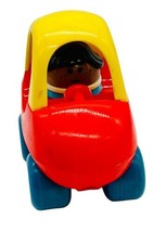 Little Tikes Toddle Tots Cozy Coupe Red Blue Wheels African American Boy - £15.50 GBP