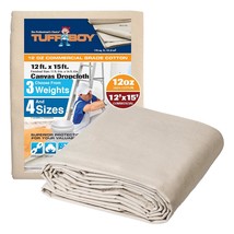 Canvas Drop Cloth For Painting 12X15 Ft  All Purpose Canvas For Floor &amp; Furnitur - £93.63 GBP