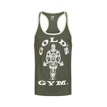 Goldsgym Women&#39;s Muscle Joe Contrast Vest - Army, Medium  - £23.87 GBP