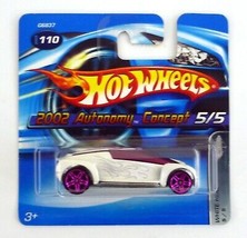 Hot Wheels 2002 Autonomy Concept #110 White Heat 5/5 Die-Cast Short Card... - $3.70