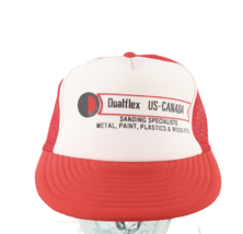 Vtg 80s Dualflex US Canada Sanding Specialists Spell Out Trucker Hat Sna... - $332.68 MXN