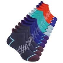 12-Pairs-Boys-Socks-Athletic-Ankle Half Cushioned Socks Sports Cotton So... - $27.99
