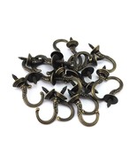 20Pcs Vintage Carving Screw-In Wall Ceiling Hooks Cup Hooks Hanger 1/2In... - $19.99