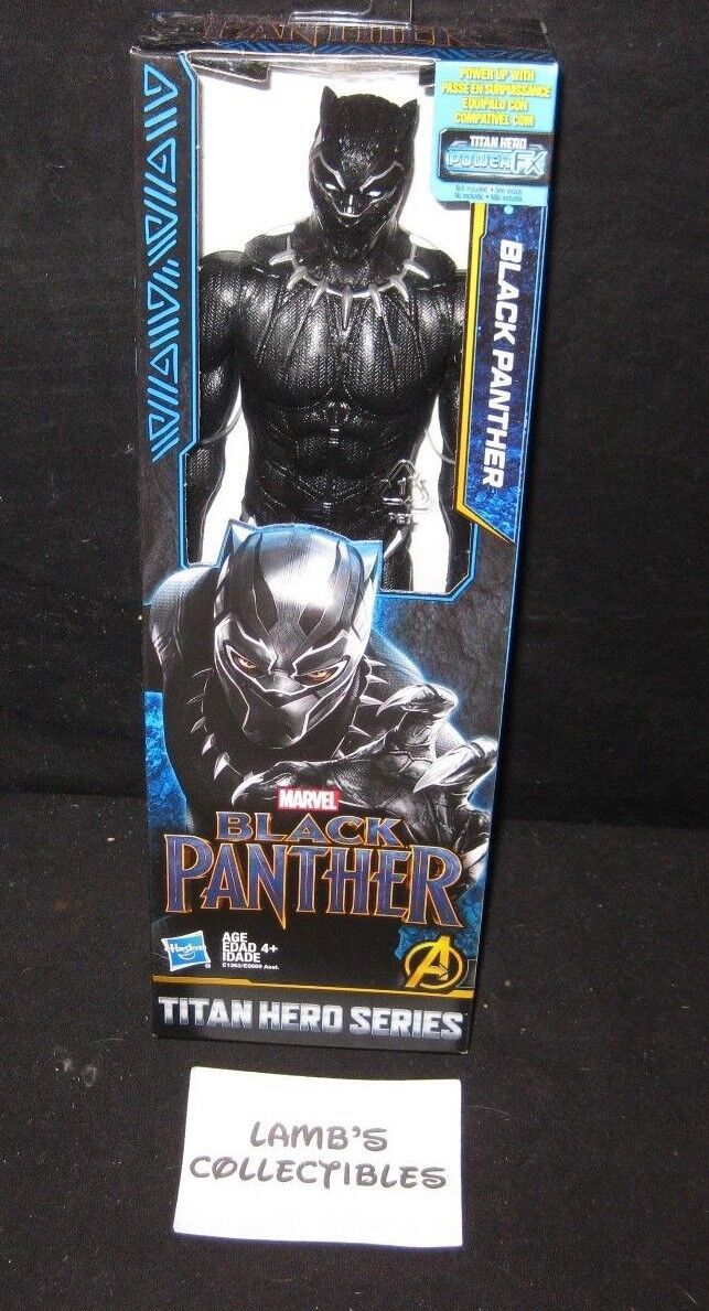 Primary image for Black Panther Marvel Titan Hero Series 12" action figure Avengers Hasbro