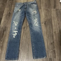 levi&#39;s men&#39;s 511 slim fit jeans Size 100% Cotton Distressed 34 X 34 B4HP NO TAGS - $29.95