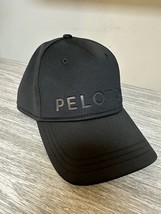 Peloton Hat Black OS Baseball Cap Polyester Red Strap Workout Gym Active Bike - £6.70 GBP