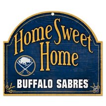 WinCraft NHL Buffalo Sabres Wood Arched Sign, 10 x 11, Black - $21.55