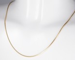Stunning 18K Yellow Gold Snake Link Chain Necklace Designer OTC Italy  E... - $874.99