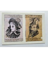 ART CARD - UPSIDE DOWN HEADS - £1.17 GBP