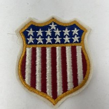 Patch Badge AMERICAN SHIELD FLAG 13 Stars Stripes 1776 1976 Bicentennial - $9.49