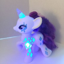 My Little Pony Friendship is Magic Glamour Glow Rarity Light Up Toy 7&quot; Figure - £7.06 GBP